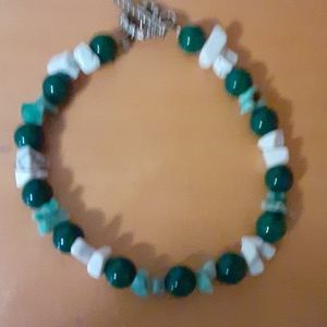 Green and White Bracelet